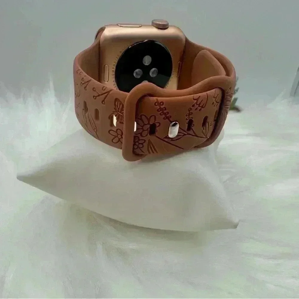 New Floral  Fall Design Apple Watch Bands  42mm 44mm 45mm 49mm Brown